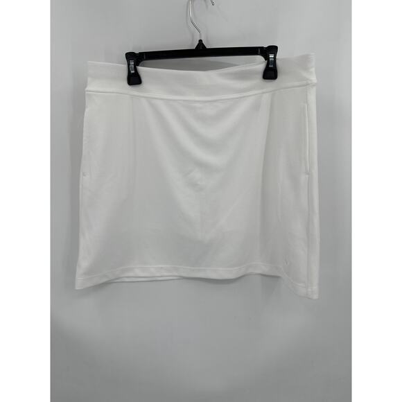 Callaway Opti-dri White Textured Gold Skort Size XL